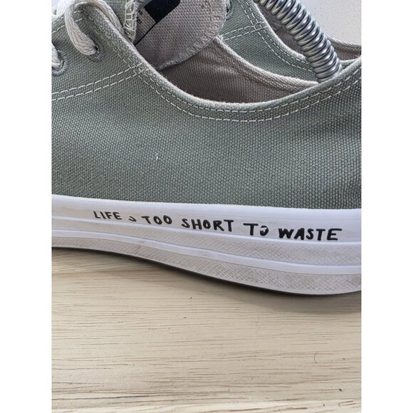 Converse Shoes Mens 7 Womens 9 CT All Star Ox Low Sneakers 164922C Light Green - Picture 8 of 10